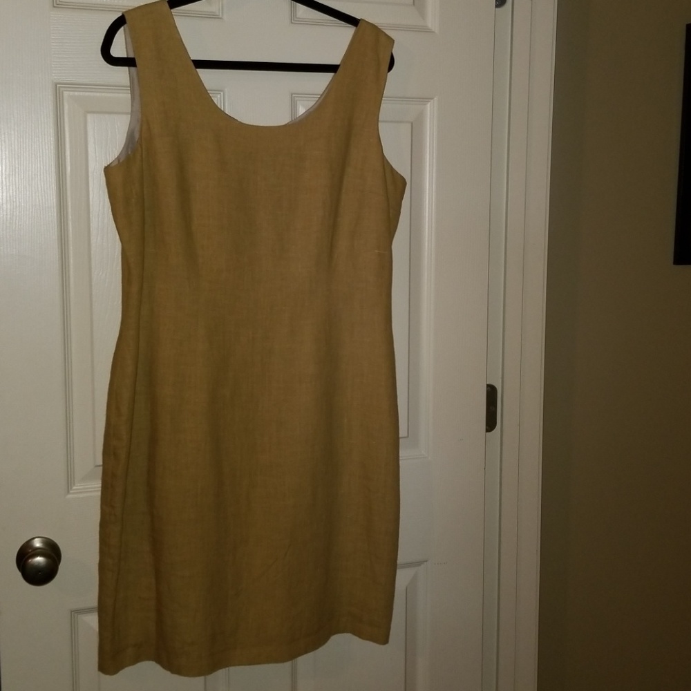 🍀New York Sake linen sleeveless dress